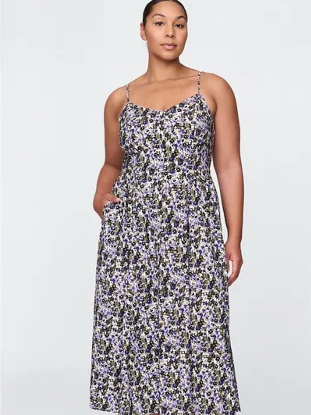 GAP NWT Floral Maxi Dress~Size M Tall